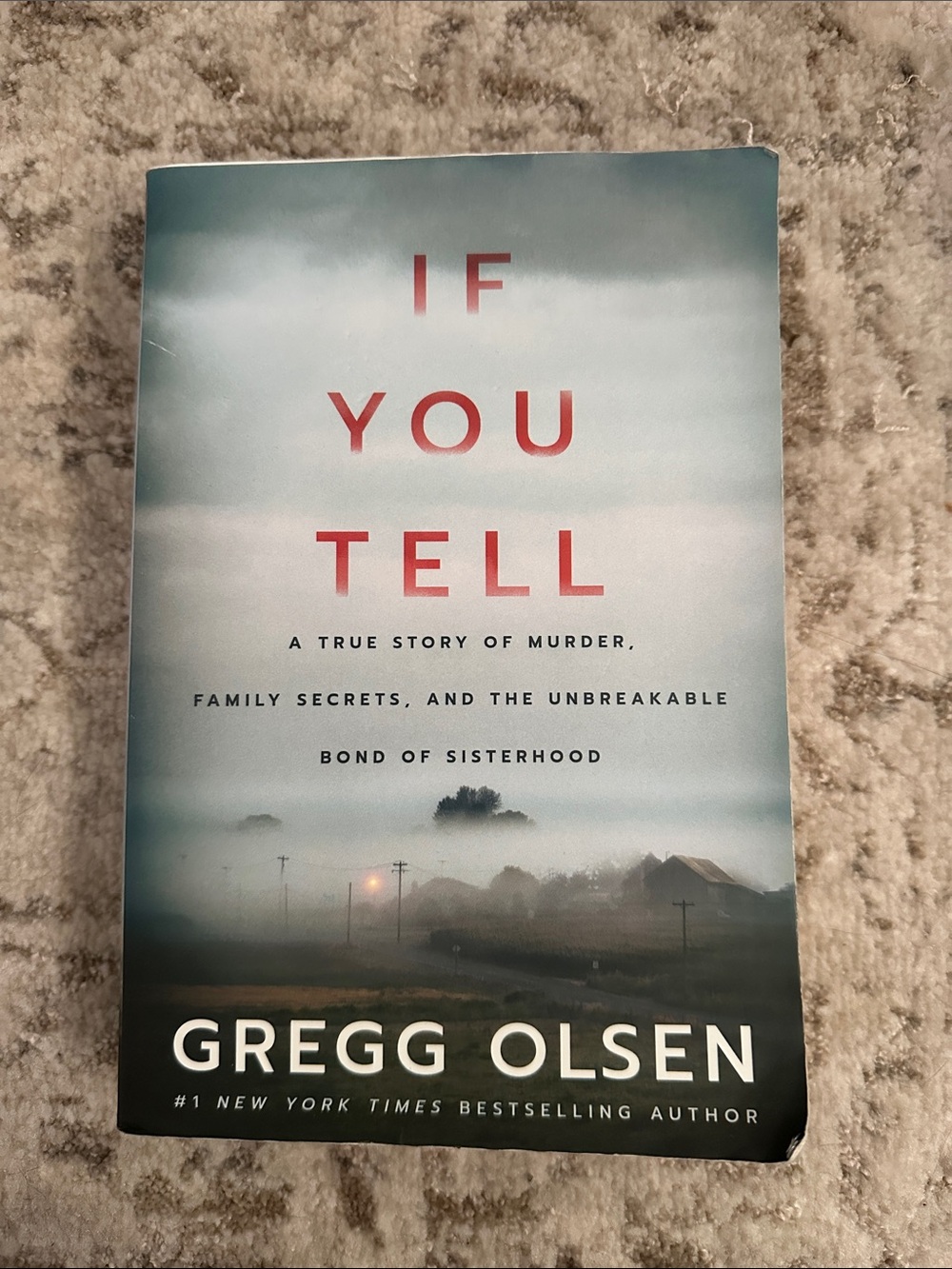 If You Tell by Gregg Olsen - Paperback True Crime (Blue Gradient Cover)